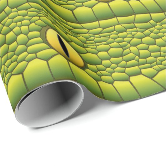 Slanke-over-reptielogen en huidpatroon cadeaupapier (Rol Hoek)
