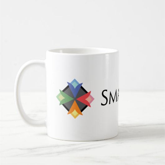 Slanke, prettige vormgeving - witte Mok (Links)