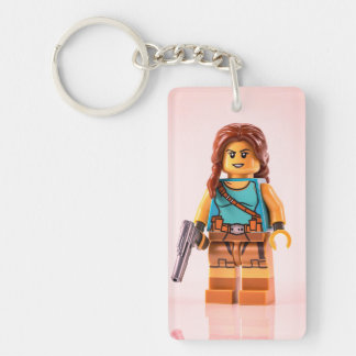 "Slanke Rechthoekige Sleutelhanger – Minimalistisc