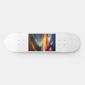 Slanke Ride White Skateboard (Horizontaal)