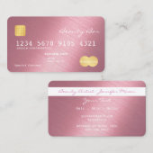 Slanke simplistic Credit Card Shining Lavender Visitekaartje (Voorkant / Achterkant)