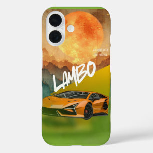 Slanke sportwagen Telefoonhoes – Duurzame, stijlvo iPhone 16 Hoesje