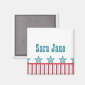 Slanke sterren en Stripes Magnet Magneet (Voorkant / Achterkant)