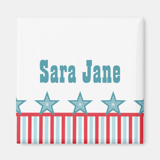 Slanke sterren en Stripes Magnet Magneet