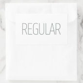 Slanke Tan Regular Coffee Rechthoekige Sticker (Tas)