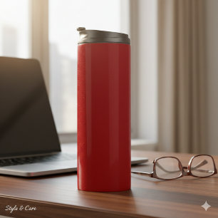 Slanke Thermische Dieprode Tumbler voor Warme Dran Thermosbeker