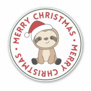 Slanke wintersneeuwpoppen sticker
