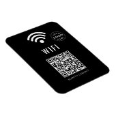 Slanke zwarte WiFi-magneet met Logo en eenvoudige  Magneet (Rechterzijde)