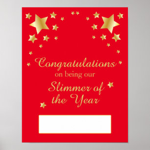 Slanker slimmer van het jaarlijkse gewichtsverlies poster