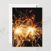 Slankerend in de vorm van een hart briefkaart (Voorkant / Achterkant)