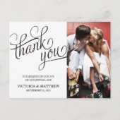 SLANTED | WEDDING THANK YOU POST CARD BRIEFKAART (Voorkant)