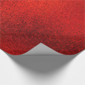 Slanzend Rood kerstpapier Cadeaupapier (Hoek)