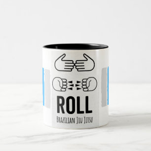 Slap Bump Roll Tweekleurige Koffiemok