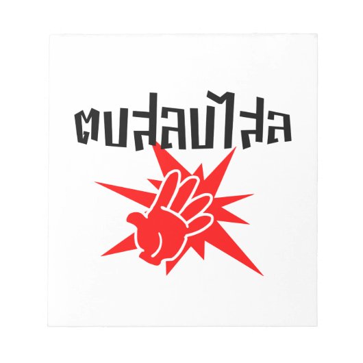 Slap U Gekke Dop Salop Salai in Thai Script = Notitieblok (Voorkant)