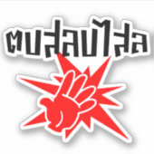 Slap U Gekke Dop Salop Salai in Thai Script = Sticker (Voorkant)