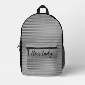 Slapek Silver Boss Lady Bedrukte Rugzak (Voorkant)