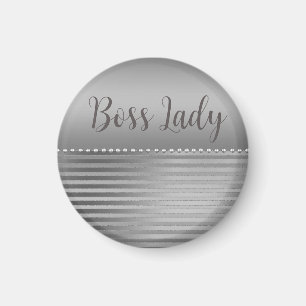 Slapek Silver Boss Lady Magneet