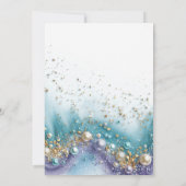 Slapen Baby Zeemeermin Clamshell Baby shower Kaart (Achterkant)