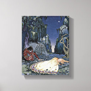 Slapen Beauty Princess Magic Romance Canvas Afdruk