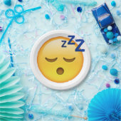 Slapen - Emoji Papieren Bordje (Feest)