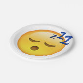 Slapen - Emoji Papieren Bordje (Gekanteld)