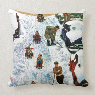 Slapen en uitgraven kussen