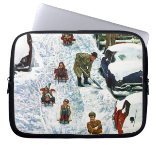 Slapen en uitgraven laptop sleeve