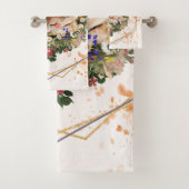 Slapen Fawn, Bruin Dier Graphic Bad Handdoek (Insitu)