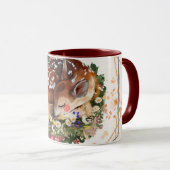 Slapen Fawn, Bruin Dier Graphic Mok (Voorkant rechts)