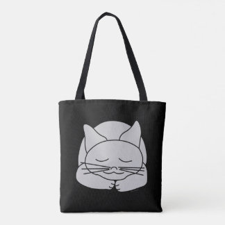 Slapen Grijze Kat Draagtas