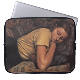 Slapen Katya (door Serebriakova) Laptop Sleeve