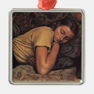 Slapen Katya (door Serebriakova) Metalen Ornament
