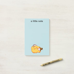 Slapen Meisje met Cosy Cat Post-it® Notes