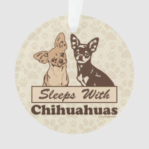 Slapen met Chihuahuas Cute Ornament