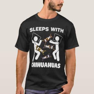 SLAPEN MET CHIHUAHUAS T-SHIRT