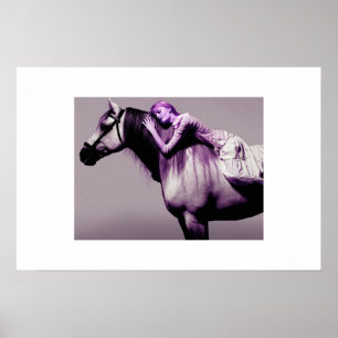 slapen met paard poster