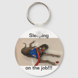 Slapen op de baan sleutelhanger