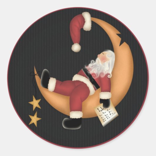 Slapen Santa 2 - Vakantie Stickers (Voorkant)