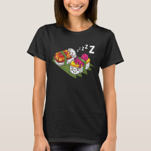 Slapen Sushi Japan Japanse keuken chef-kok T-shirt