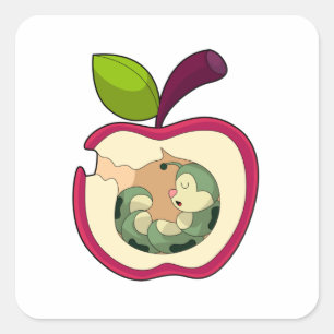 Slapen van de motorpijler vierkante sticker