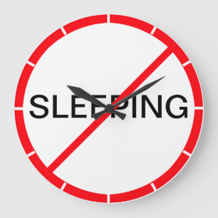 Slapen verboden! grote klok