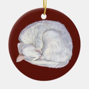 Slapen Witte schilderkunst Keramisch Ornament
