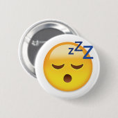 Slapend Face Emoji Ronde Button 5,7 Cm (Voorkant /achterkant)