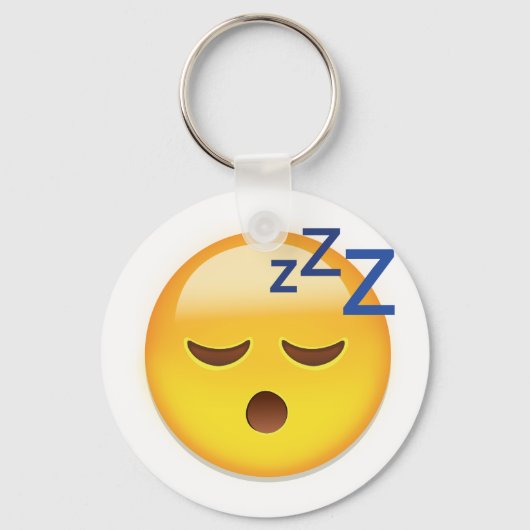 Slapend Face Emoji Sleutelhanger (Voorkant)