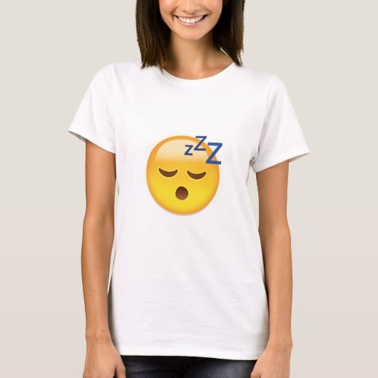 Slapend Face Emoji T-shirt (Voorkant)