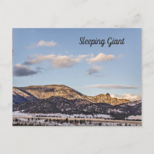 Slapend Giant met een blauwe hemel en wolken Briefkaart