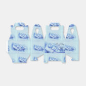 SLAPEND KIND, BLUE BOY BABY SHOWER BEDANKDOOSJES (Uitgevouwen)