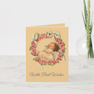  Slapende Baby Angel Valentijn Feestdagen Kaart