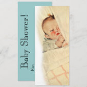 , slapende baby-schoeisel kaart (Voorkant / Achterkant)