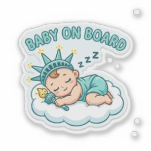 Slapende Baby Vrijheidsbeeld Sticker